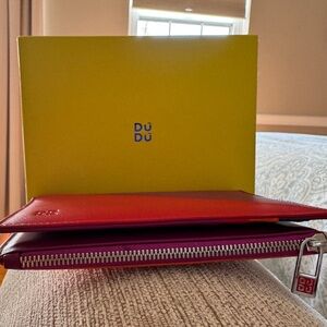 Du Du Fuxia colorful wallet, never used
